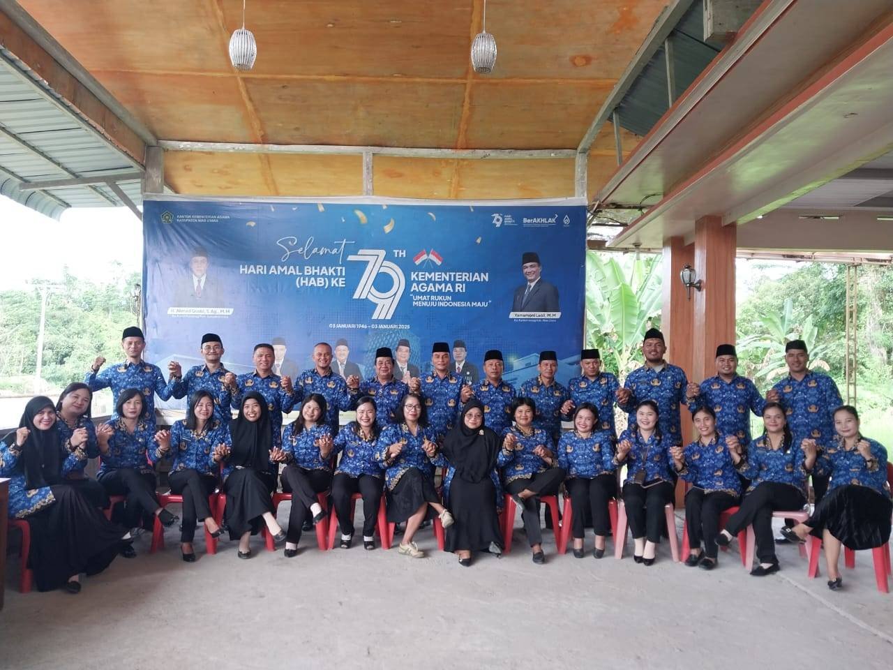Ka. KUA Tuhemberua Hadiri Pengukuhan Dewan Pengurus Korpri dan Pelantikan PPPK Tahap II Non Optimalisasi Kemenag Nias Utara