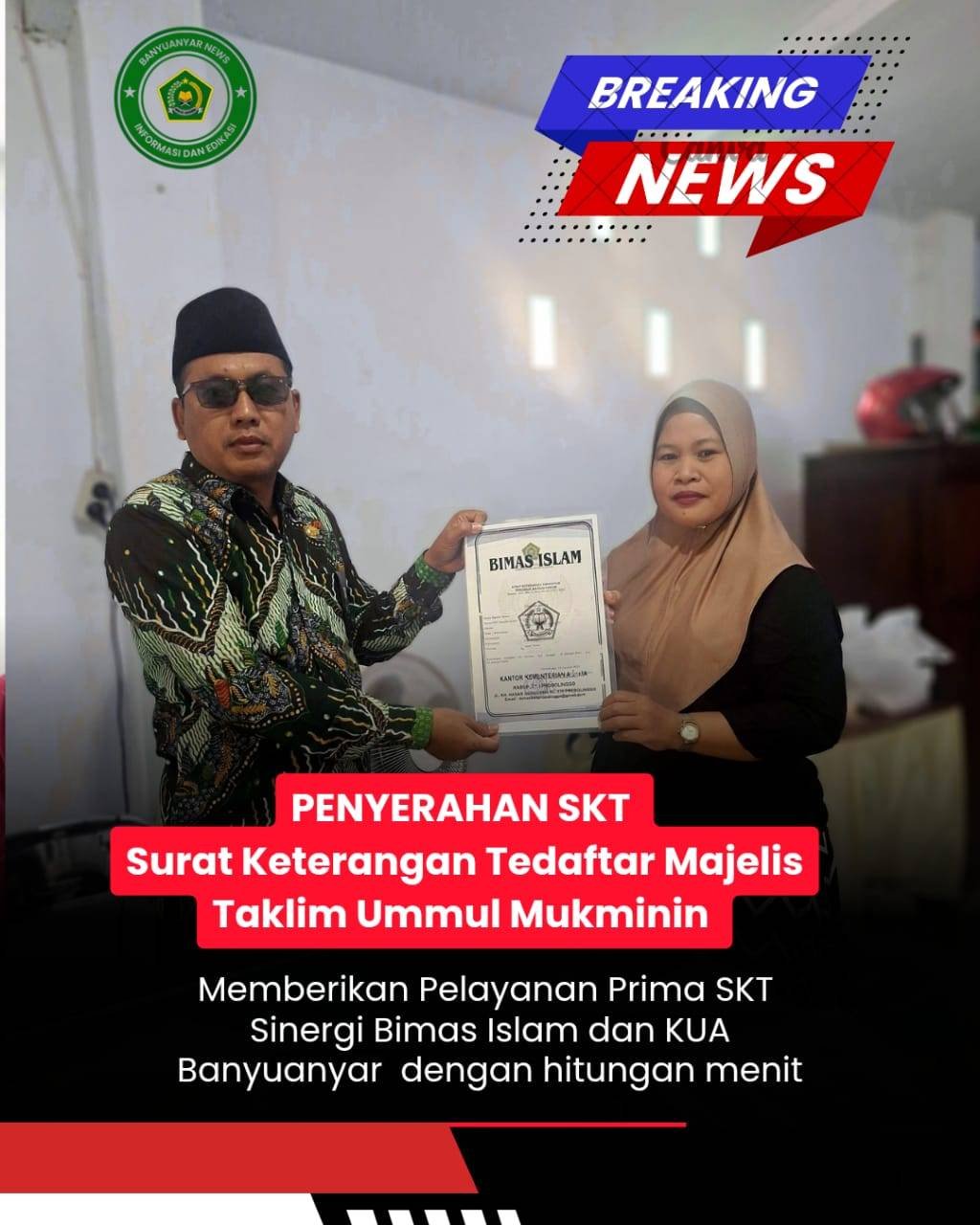 Layanan Digital KUA Wujudkan Pelayanan Cepat dan Prima dalam Pengurusan SKT Majelis Taklim