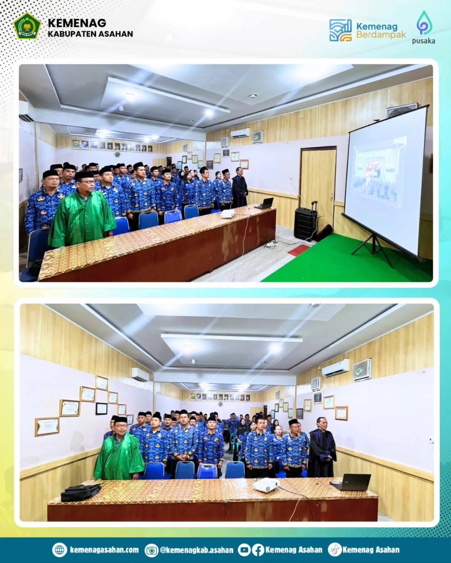 Ketua PC APRI Asahan Rohaniawan dalam Pelantikan PPPK Kemenag Asahan 2025