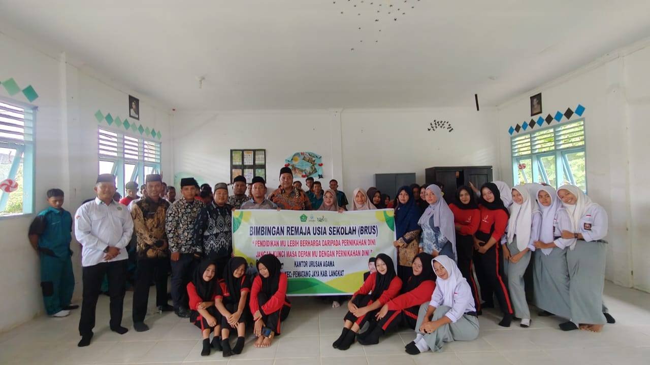 KUA Pematang Jaya Gelar BRUS di SMK Negeri 1 Pematang Jaya