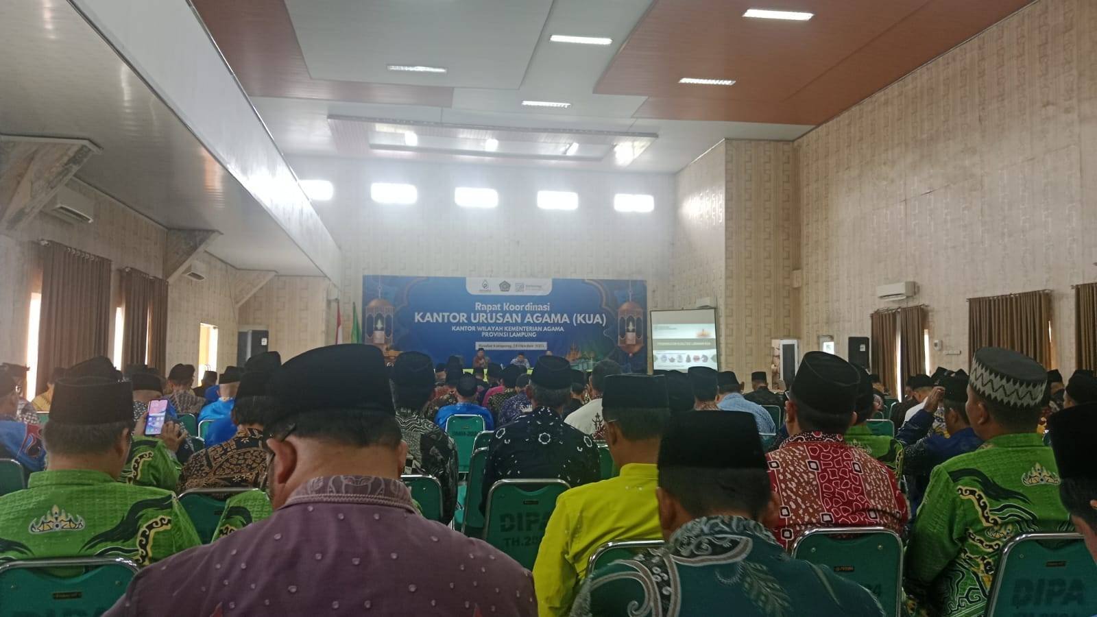 Kepala KUA Marga Tiga Ikuti Rakor KUA Se Lampung 