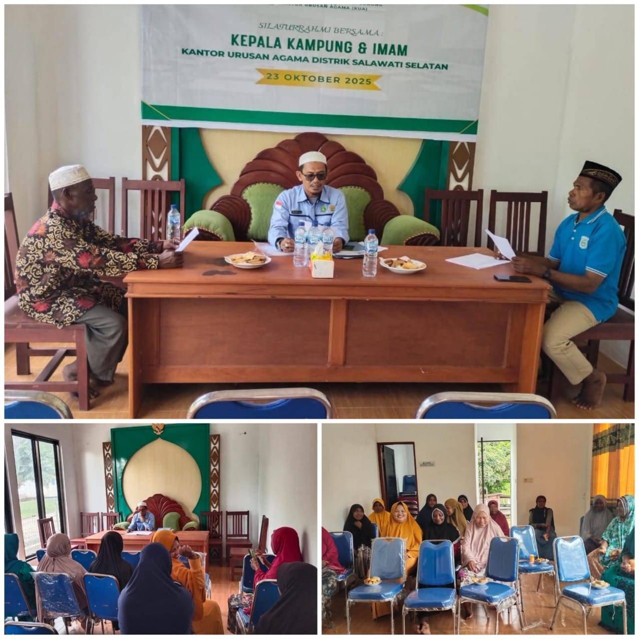 Kepala KUA Salawati Selatan Bersilaturahmi Dengan Majelis Taklim dan Kepala Kampung di Sailolof
