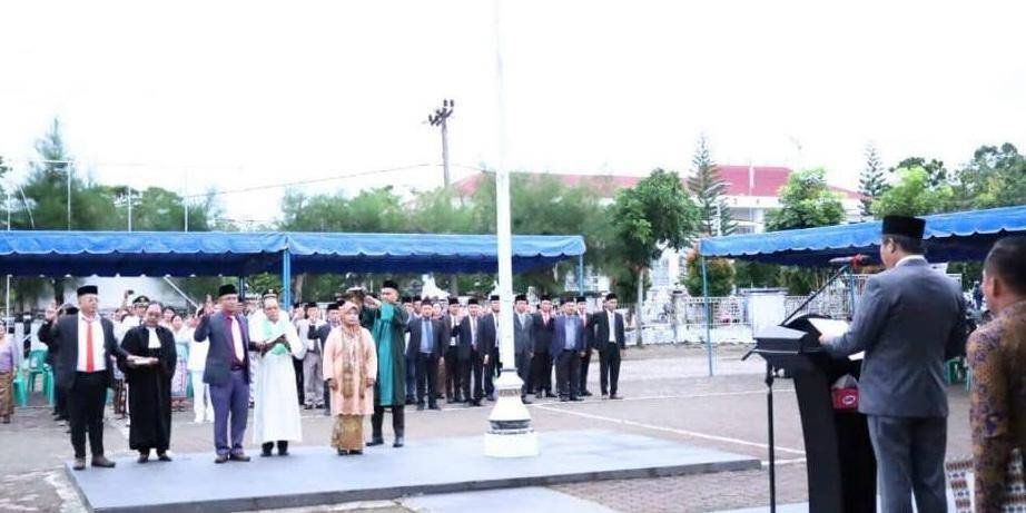 Penghulu KUA Lolofitu Moi Jadi Rohaniawan Pelantikan Pejabat Nias Barat