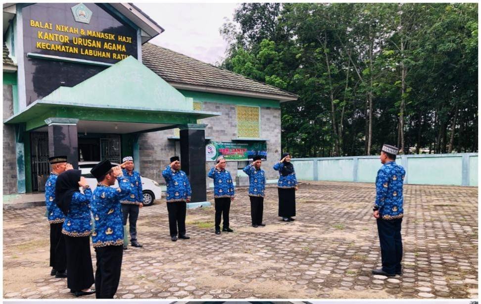 KUA Labuhan Ratu Gelar Upacara Peringatan Hari Sumpah Pemuda ke-97 Tahun 2025