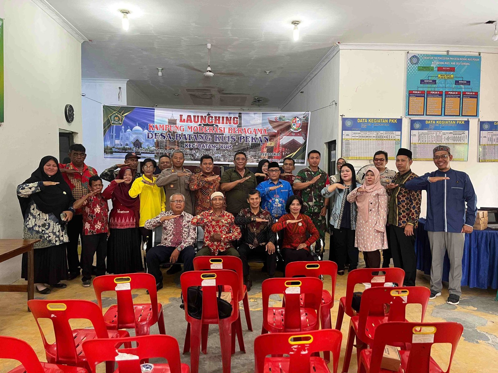 KUA Batang Kuis Launching Kampung Moderasi Beragama : Bangun Masyarakat Moderat dan Toleran