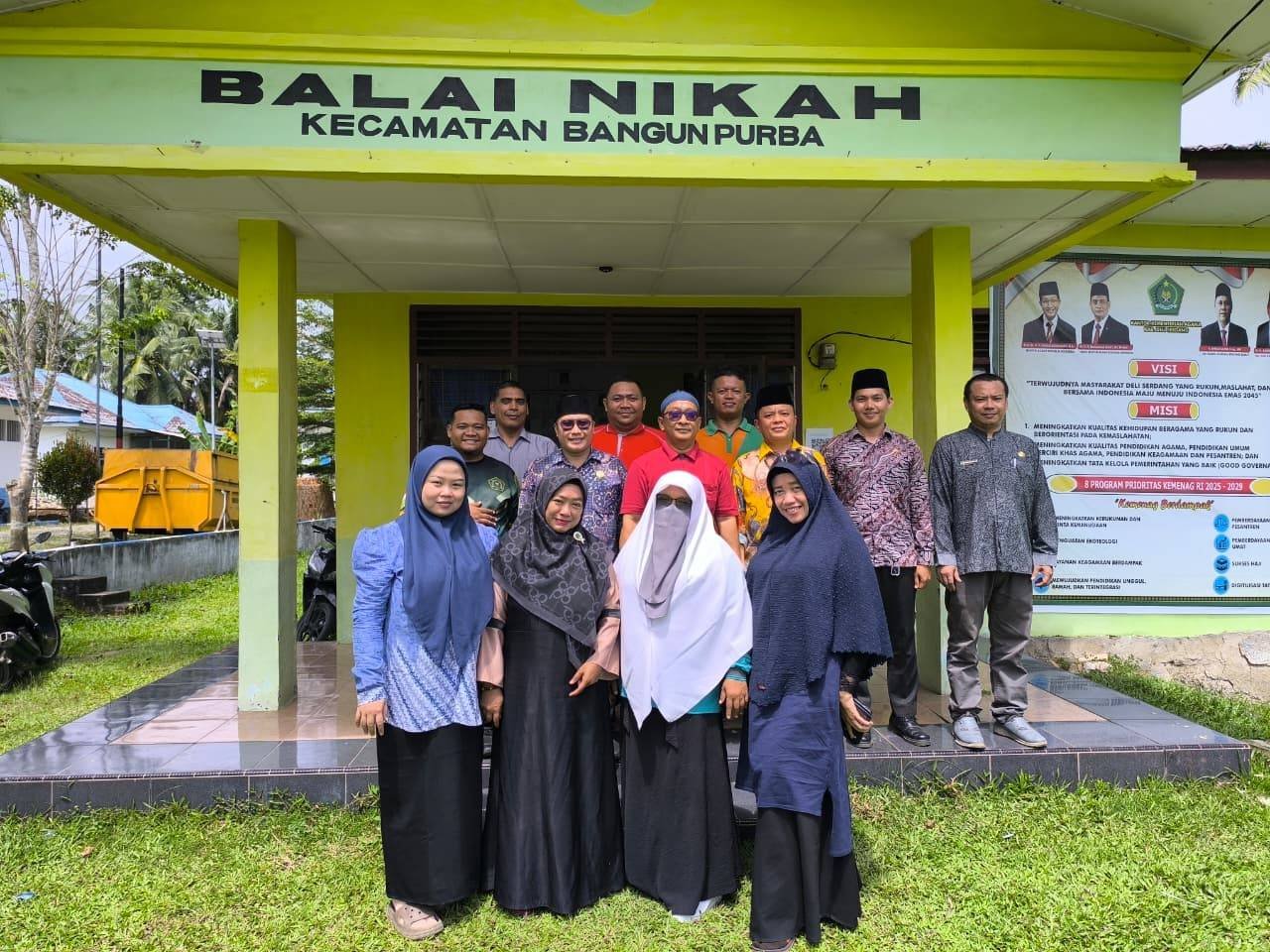 Perkuat Sinergi, Kepala Seksi Zakat dan Wakaf Kemenag Deli Serdang Sambangi KUA Bangun Purba