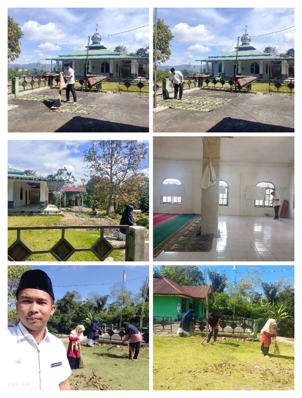 KUA Pegagan Hilir Gencarkan Gotong Royong Ciptakan Lingkungan Bersih dan Sehat