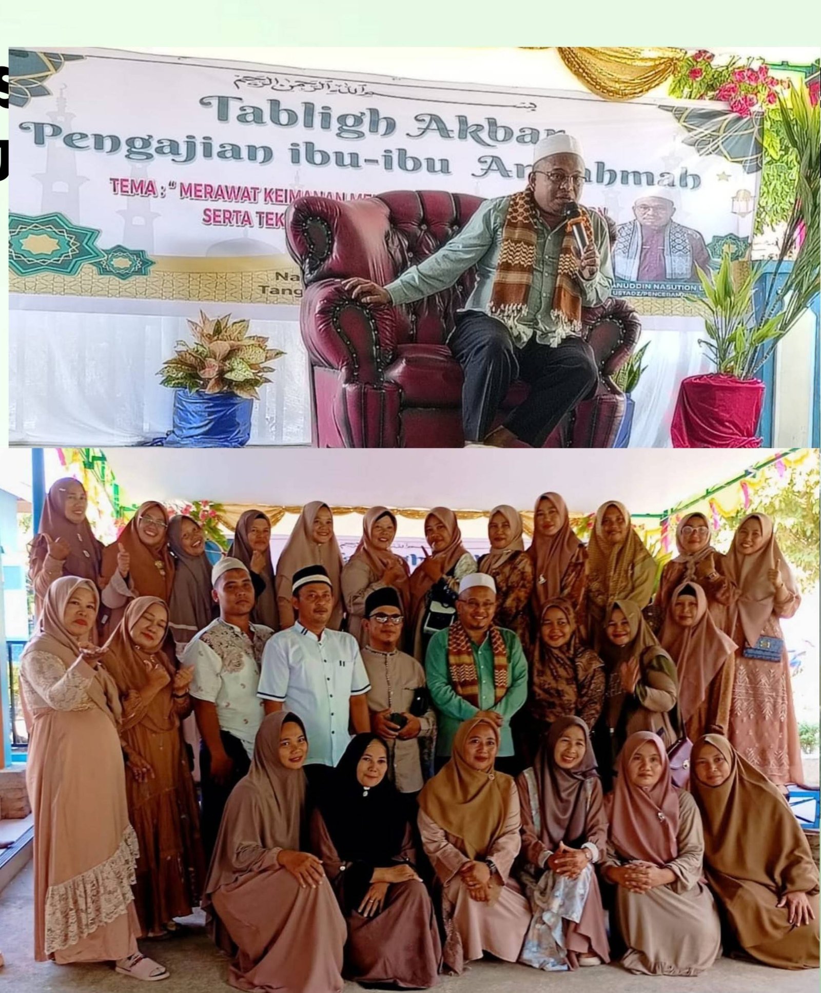 Staf KUA Bosar Maligas Ikuti Tabligh Akbar Majelis Ta’lim Arrahmah