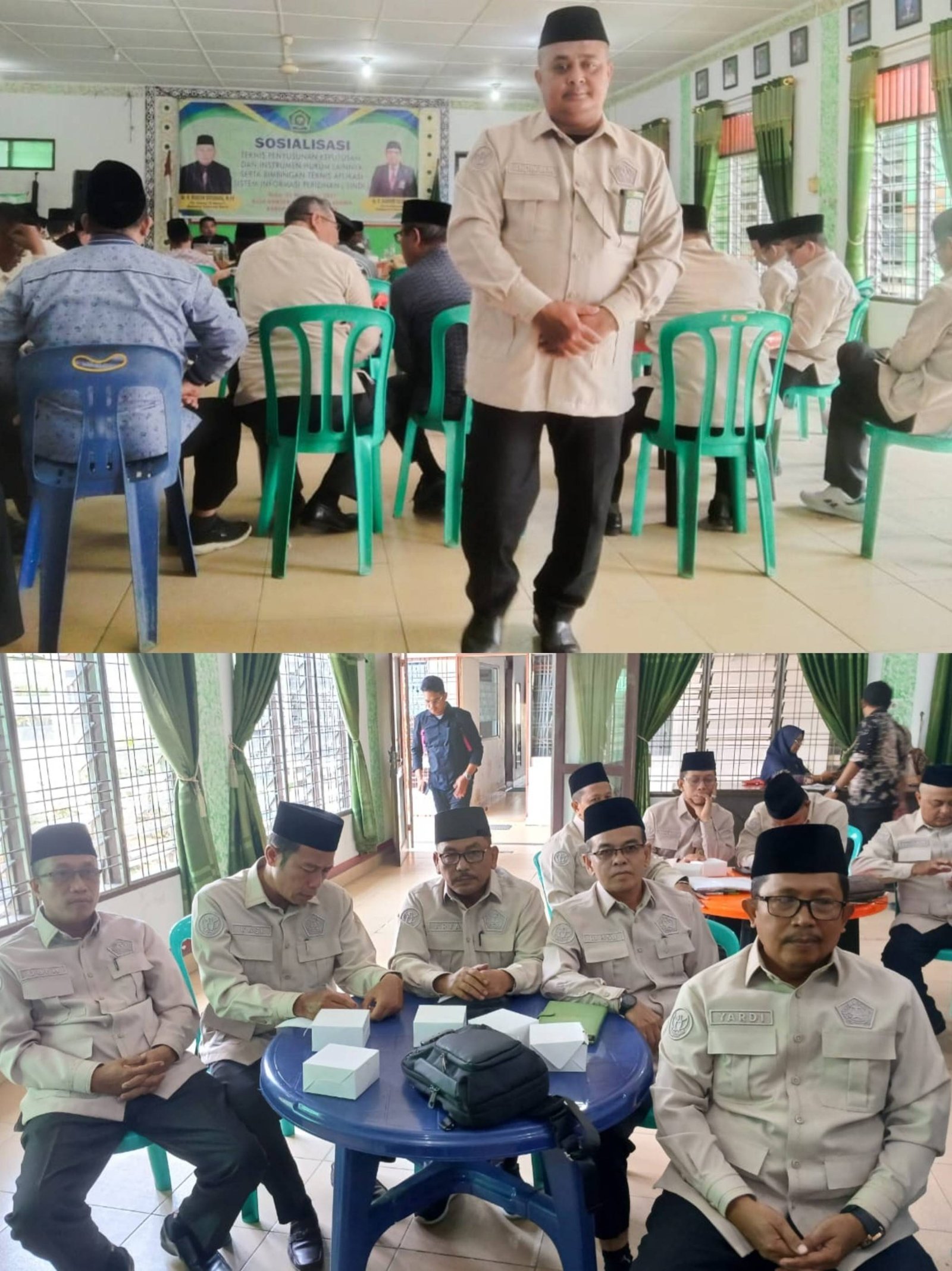 Ka. KUA Bosar Maligas Hadiri Sosialisasi Teknis Penyusunan Keputusan dan Bimtek Aplikasi Sistem Informasi Perizinan