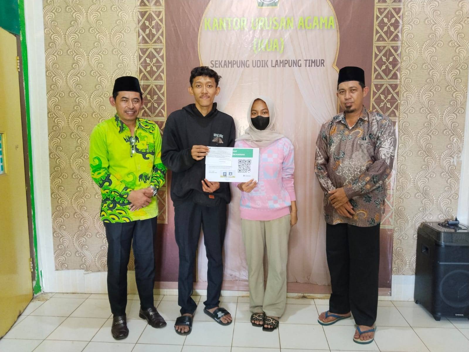 Penghulu KUA Sekampung Udik Tekankan Nilai Kesalingan dan Bahaya Judi Online pada Bimbingan Perkawinan Mandiri