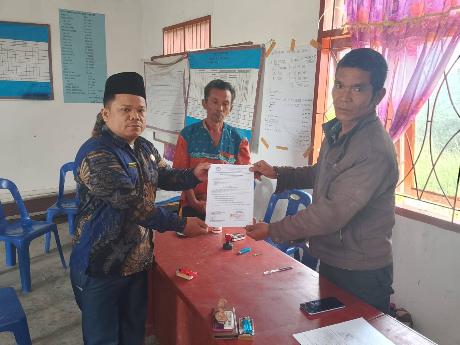 Kemenag Toba Terima Hibah Tanah 600 m² dari Desa Janji Maria untuk Pertapakan KUA Borbor