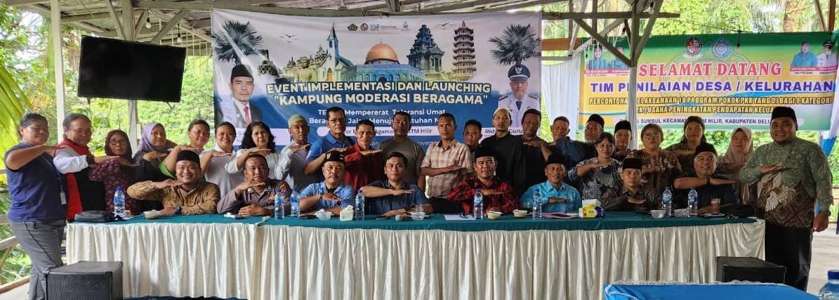 KUA STM Hilir Gelar Event Implementasi dan Launching Kampung Moderasi Beragama