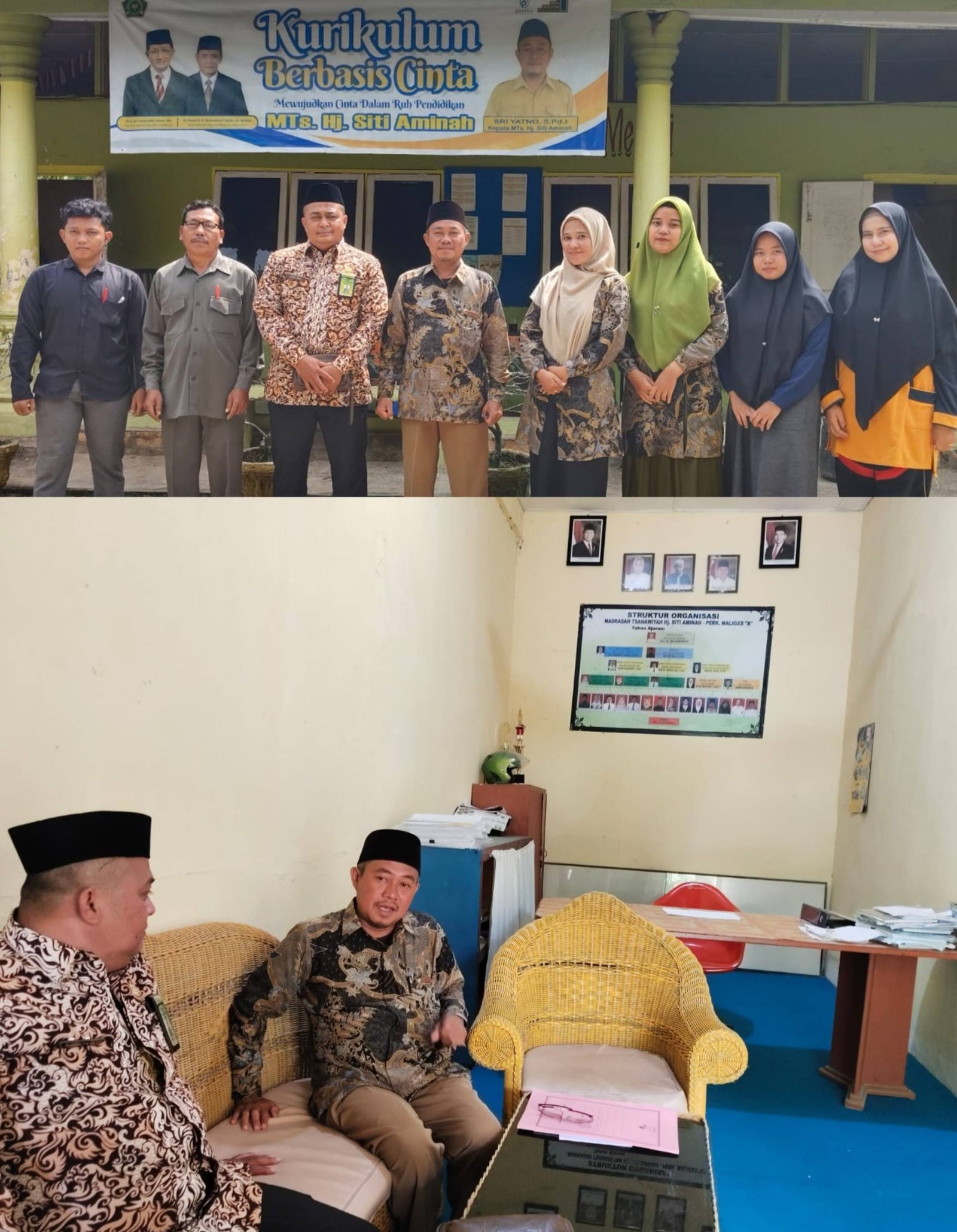 Ka. KUA Bosar Maligas Jalin Silaturahmi ke MTs Hj. Siti Aminah, Perkuat Kerjasama KUA dan Madrasah