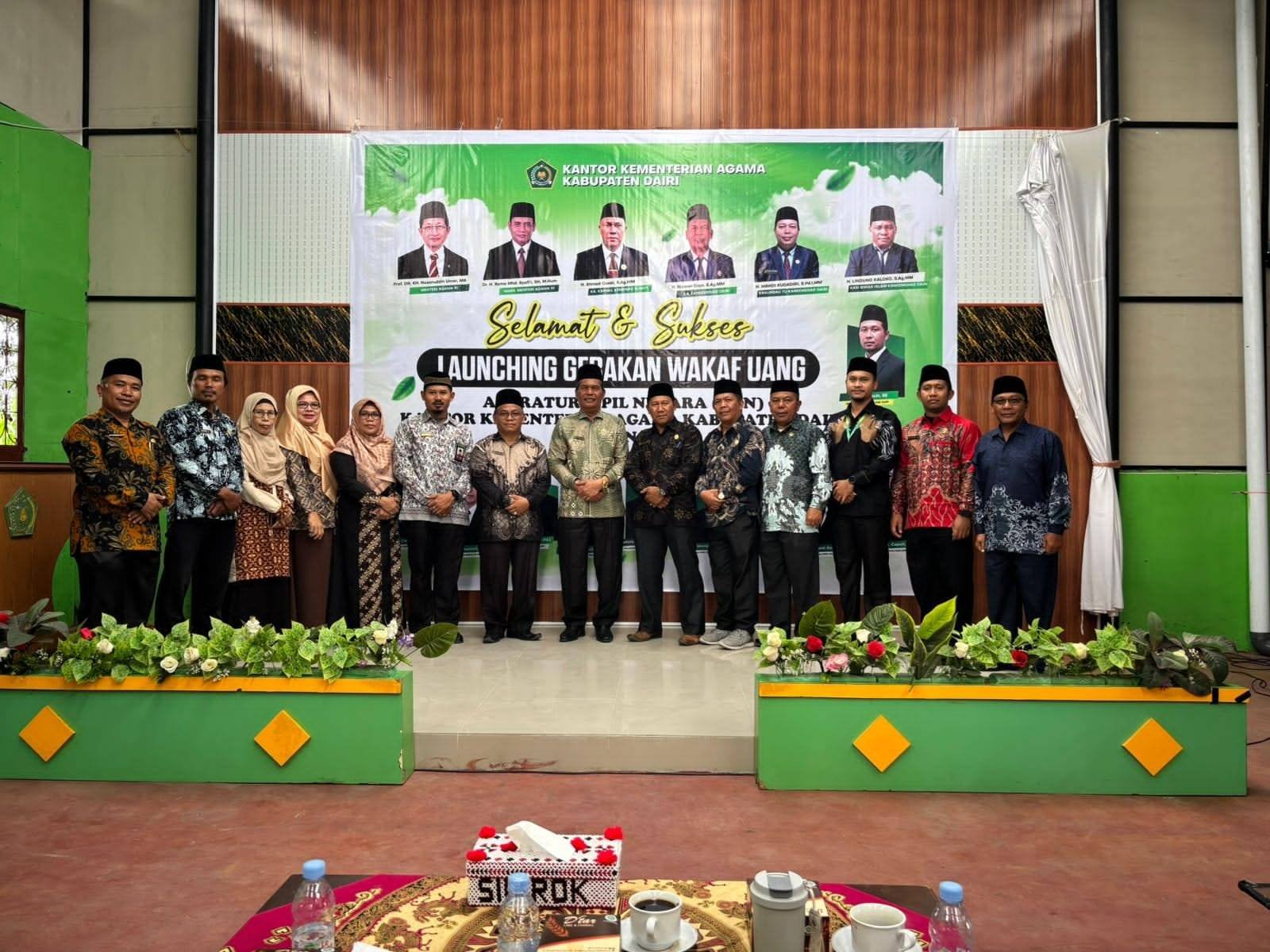 Kepala KUA Sidikalang Dukung Penuh Peluncuran Wakaf Uang ASN Kemenag Dairi