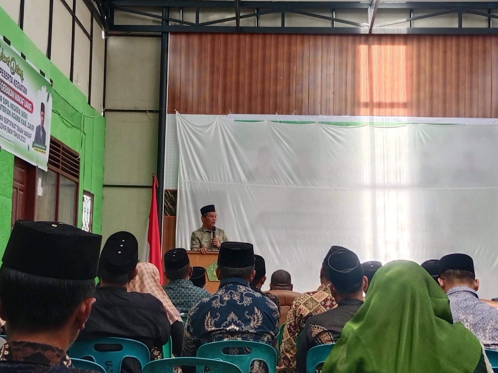 Dukung Program Kemenag Dairi, KUA Silahisabungan Ikut Launching Gerakan Wakaf Uang