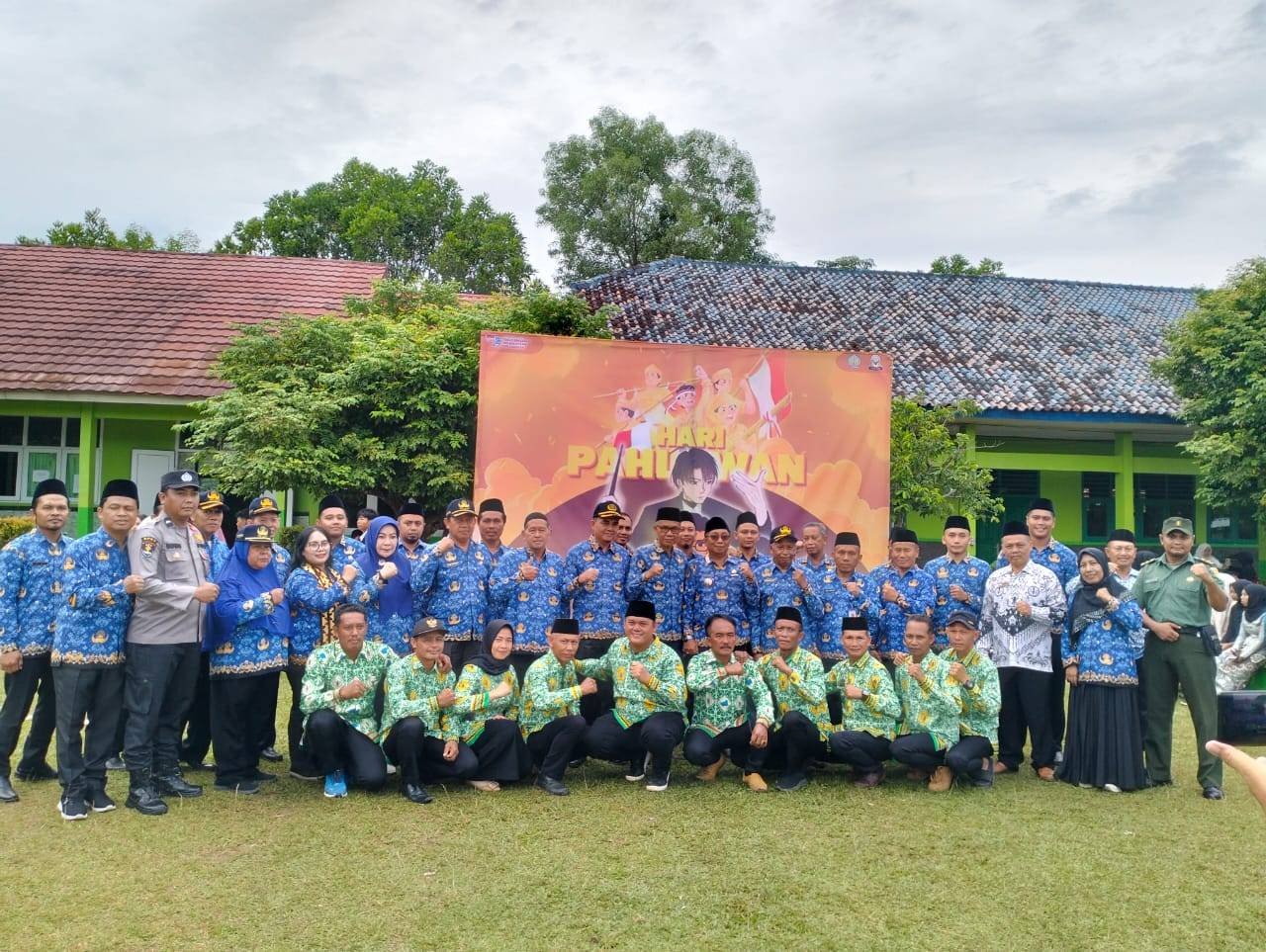 KUA Purbolinggo Wujudkan Sinergi Lintas Sektoral di Peringatan Hari Pahlawan