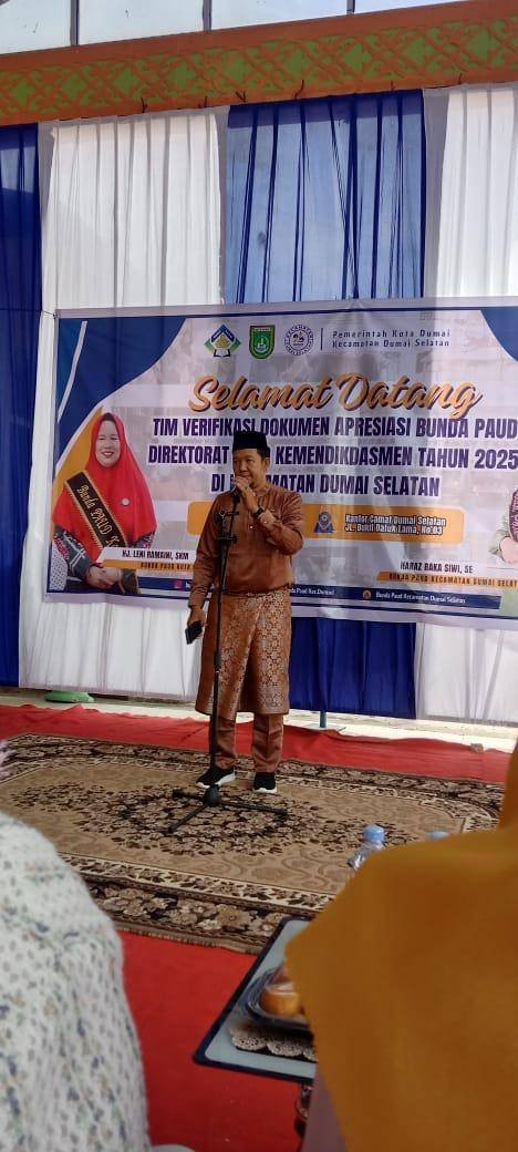 Plt. Ka. KUA Dumai Selatan Pimpin Doa Pada Acara Penilaian Bunda PAUD Kecamatan Dumai Selatan 2025