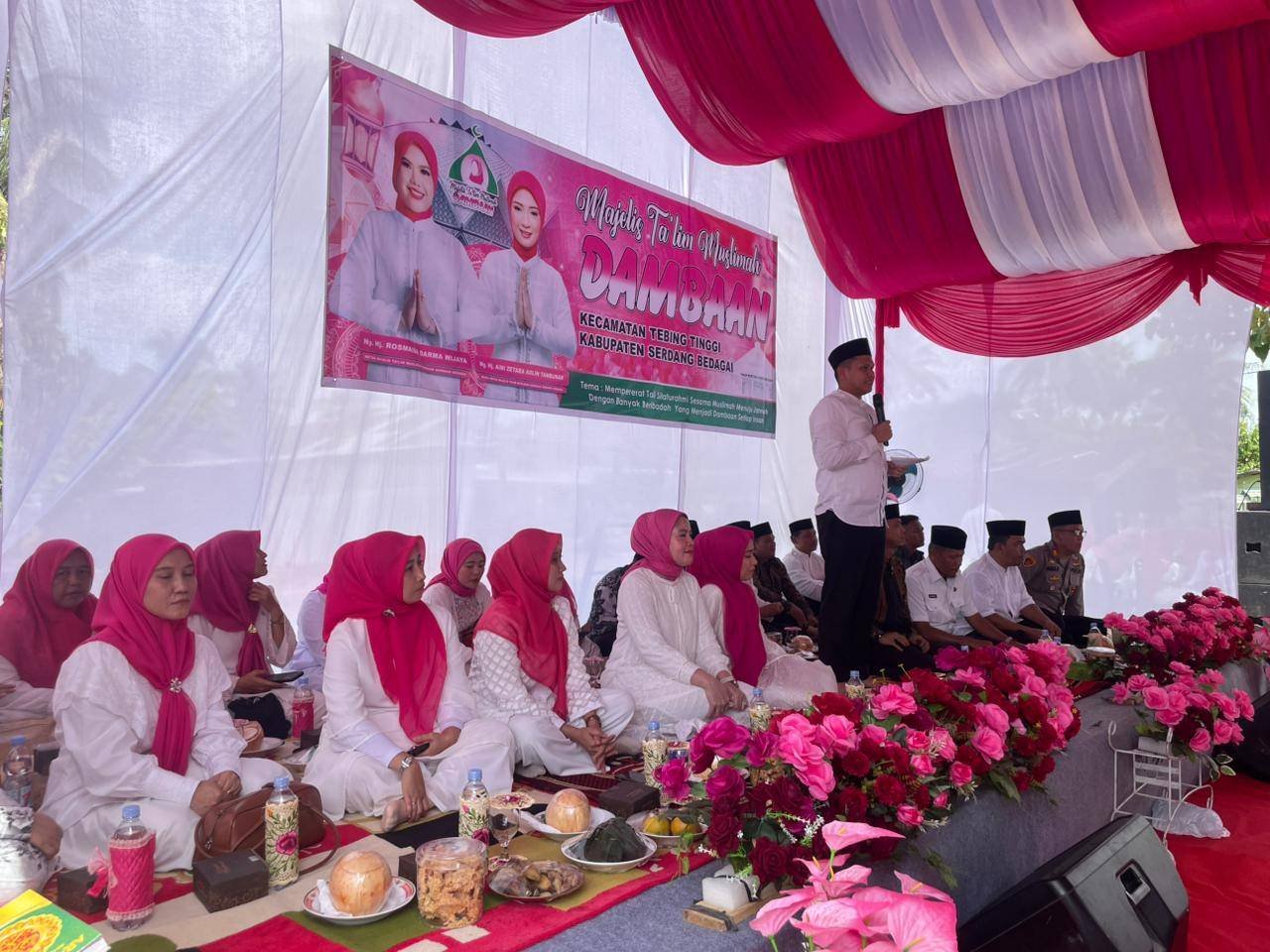 PAI KUA Tebing Tinggi Hadiri dan Apresiasi Pengajian Majelis Taklim Muslimah Dambaan