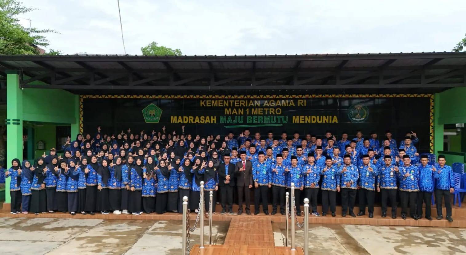 Kepala KUA Se Kota Metro Ikuti Upacara Peringatan Hari Pahlawan