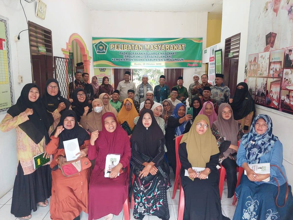 KUA Tapian Dolok Gelar Gerakan Maslahat Program Literasi Keuangan Kemenag Simalungun
