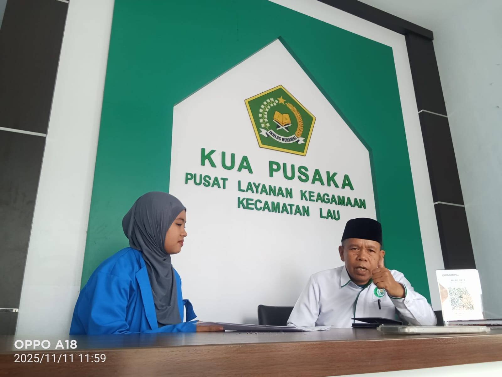 Mahasiswi UMM Makassar Teliti Fenomena Talak via Gadget, Kepala KUA Lau Sebut Sebahagian Belum Mengerti