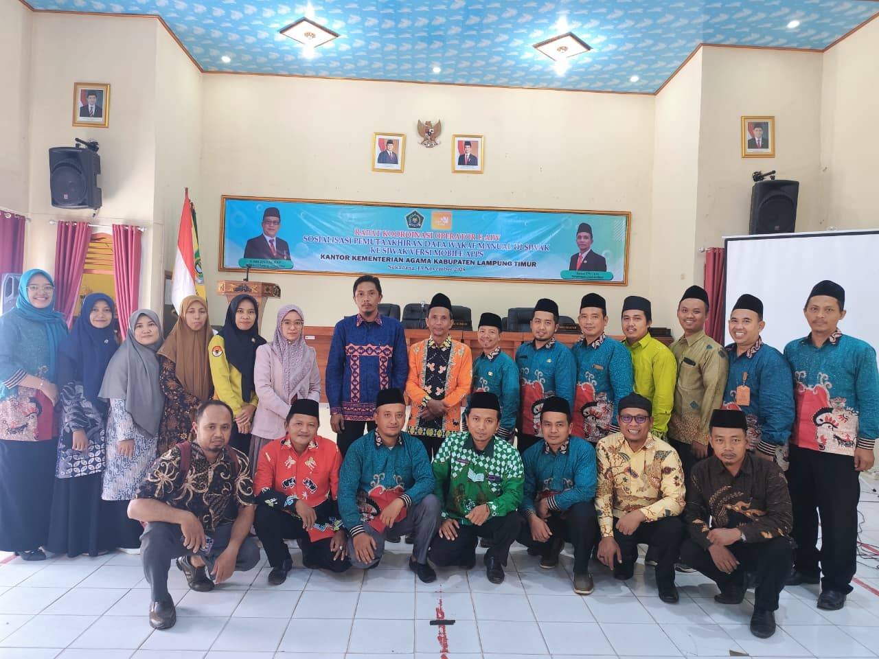 24 KUA se-Lampung Timur Ikuti Sosialisasi SIWAK Mobile APP
