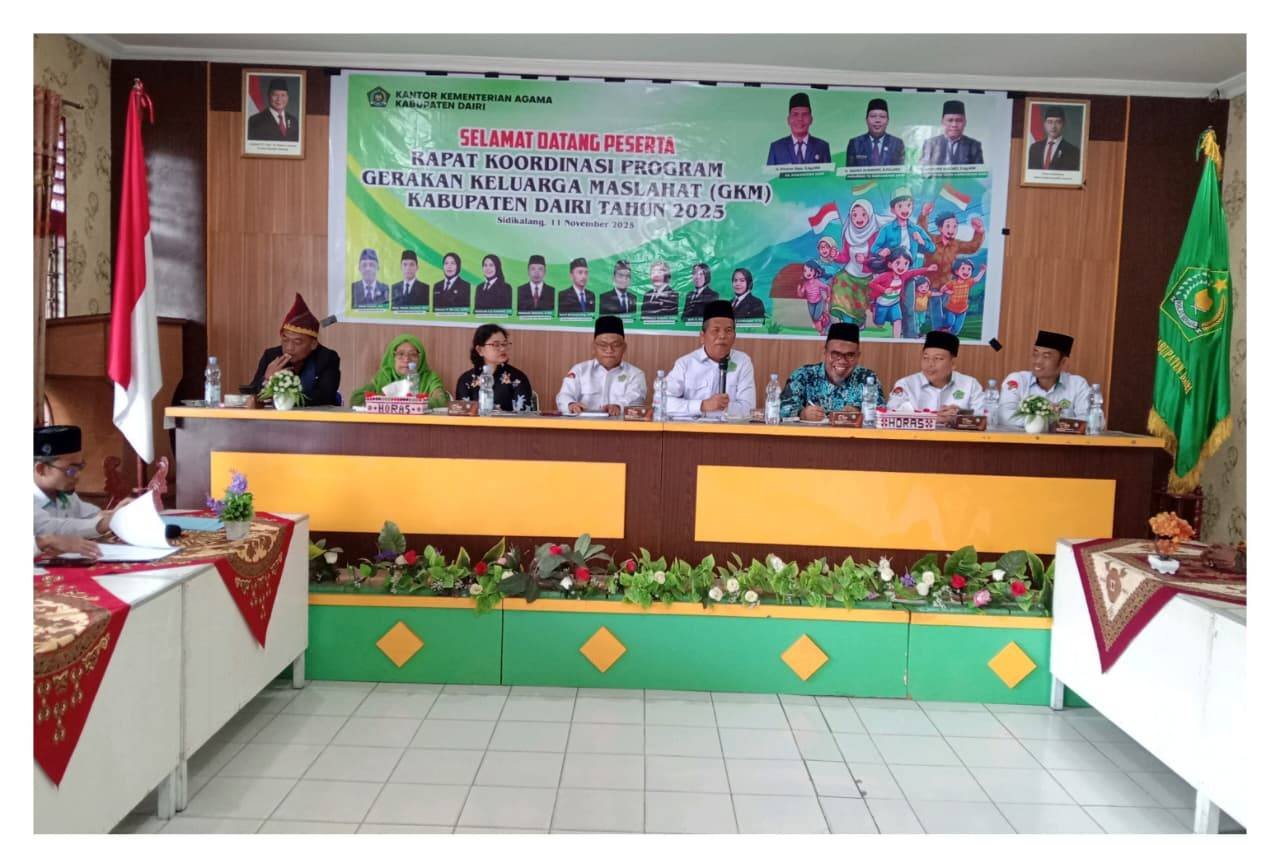 Kepala KUA Sidikalang Ikuti Rakor Gerakan Keluarga Maslahat di Kemenag Dairi