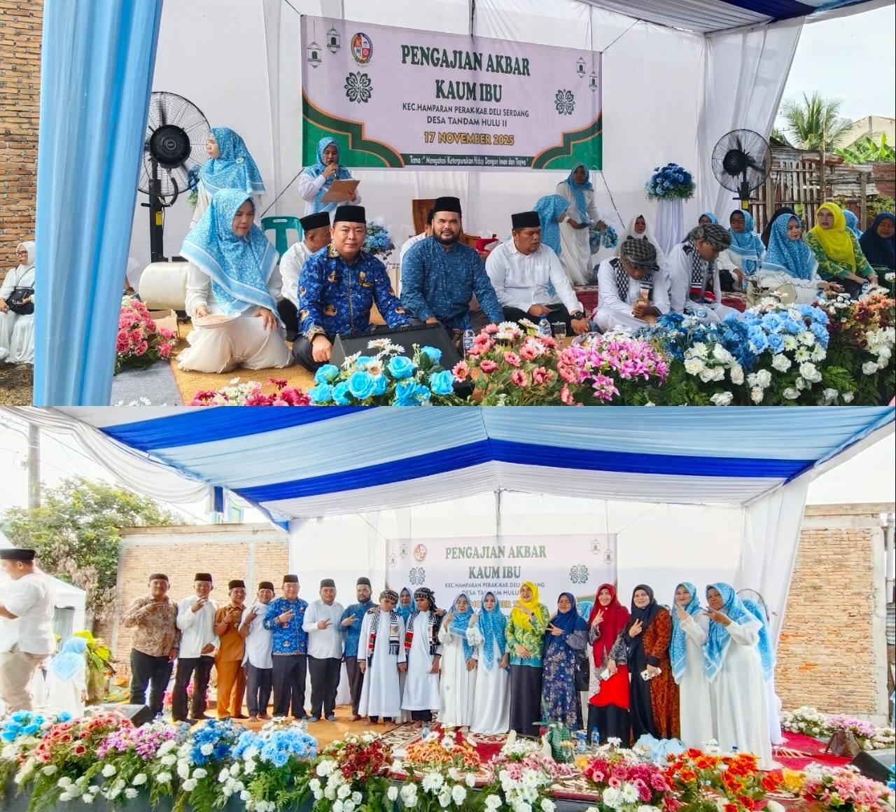 Kepala KUA Hamparan Perak Hadiri Pengajian Akbar Kaum Ibu Se Kecamatan