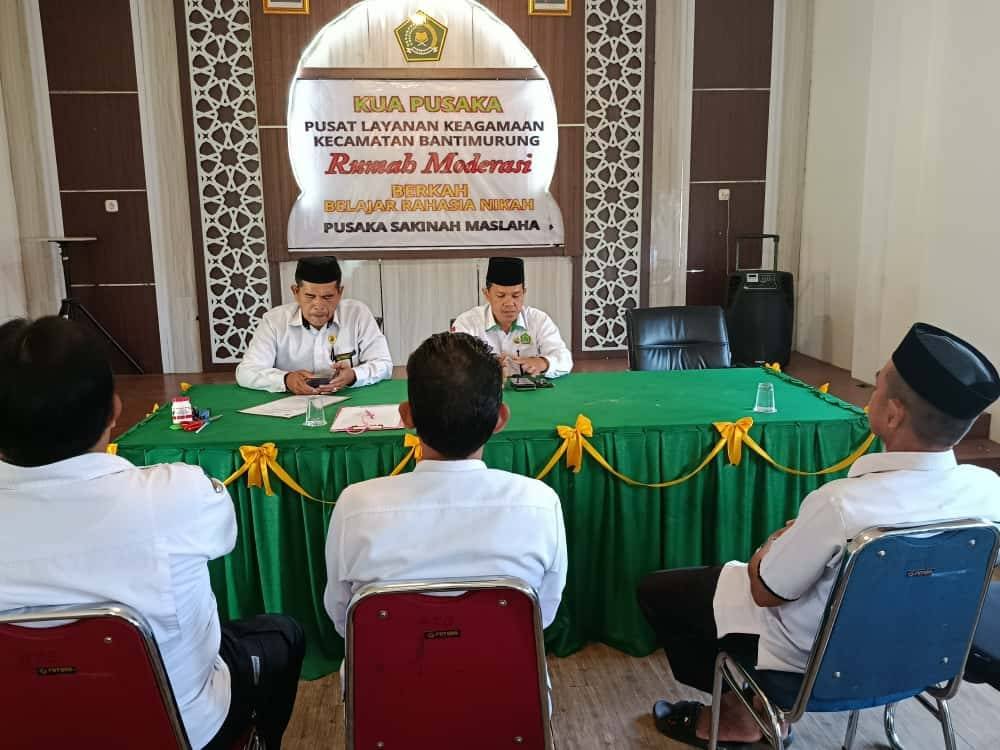 KUA Bantimurung Gelar Rapat Koordinasi Bahas Program dan Peningkatan Layanan
