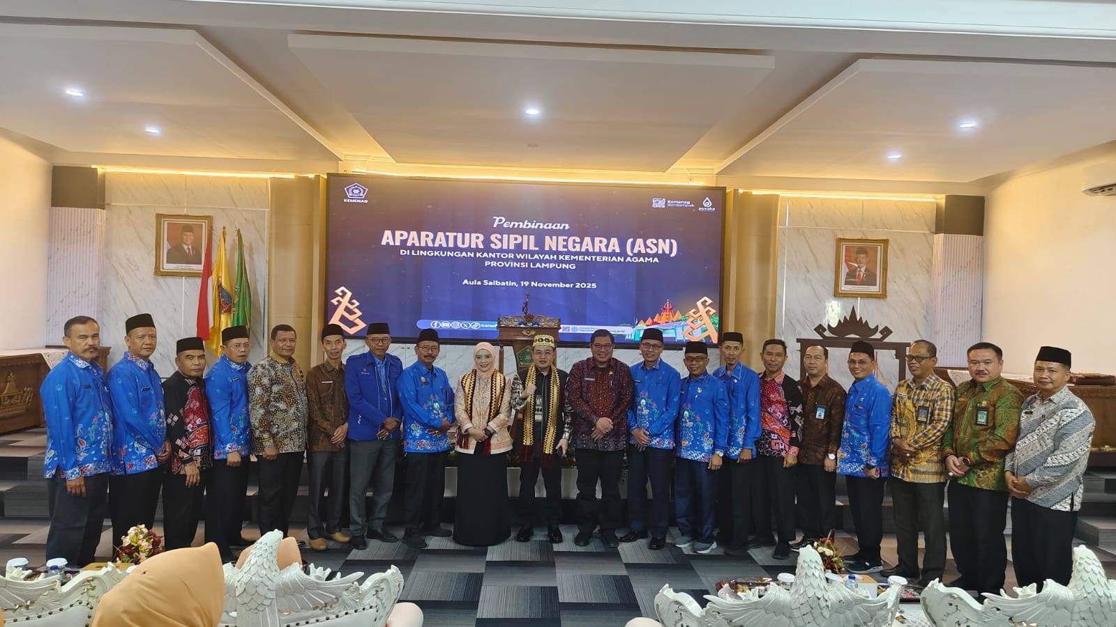 Ketua PW APRI Lampung H. Sulaiman Hadiri Pembinaan ASN dan Penyambutan Kakanwil Baru