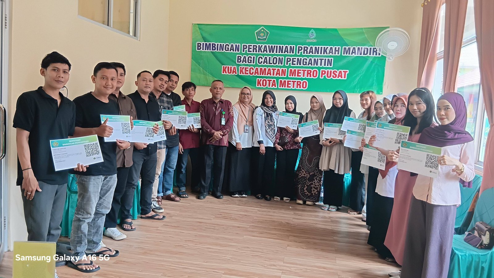 KUA Metro Pusat Gelar Bimbingan Perkawinan Calon Pengantin