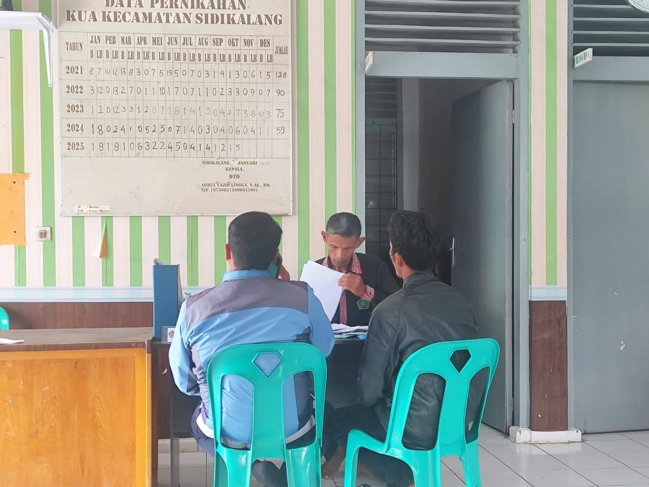 KUA Sidikalang Layani Taukil Wali Bil Kitabah: Permudah Urusan Pernikahan Lintas Wilayah