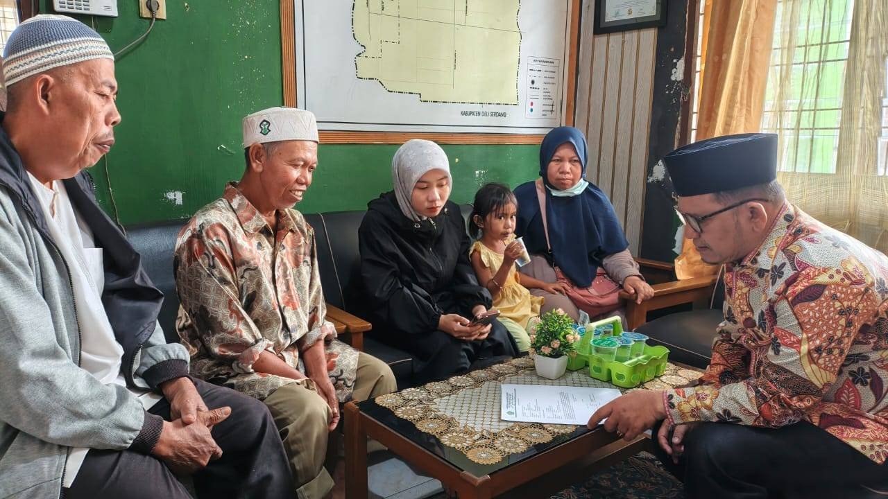 Ka KUA Binjai Timur Terima Taukil Wali Nikah Calon Pengantin yang Akan Melangsungkan Pernikahan di Malaysia