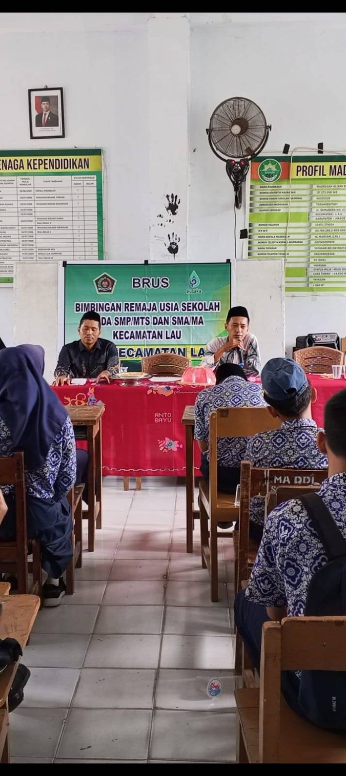 Mitra BRUS KUA Lau Gelar Pembinaan Remaja di MA DDI Soreang, Bahas Pernikahan Dini dan Pergaulan Bebas