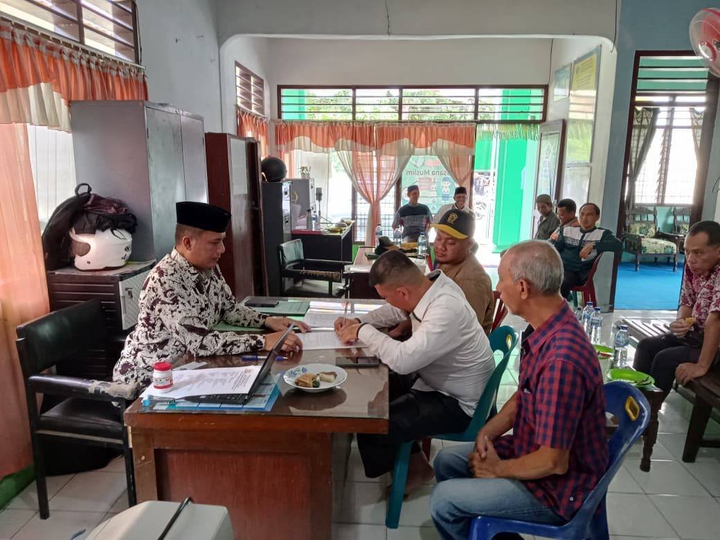KUA Sei Bingai Laksanakan Verifikasi Pengajuan Tanah Wakaf Masjid 