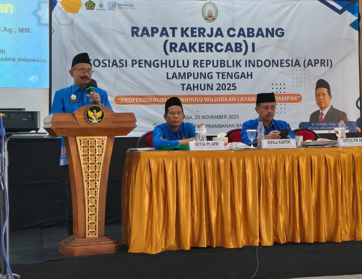 Ketua PW APRI Tekankan Integritas Penghulu pada Rakercab Lamteng