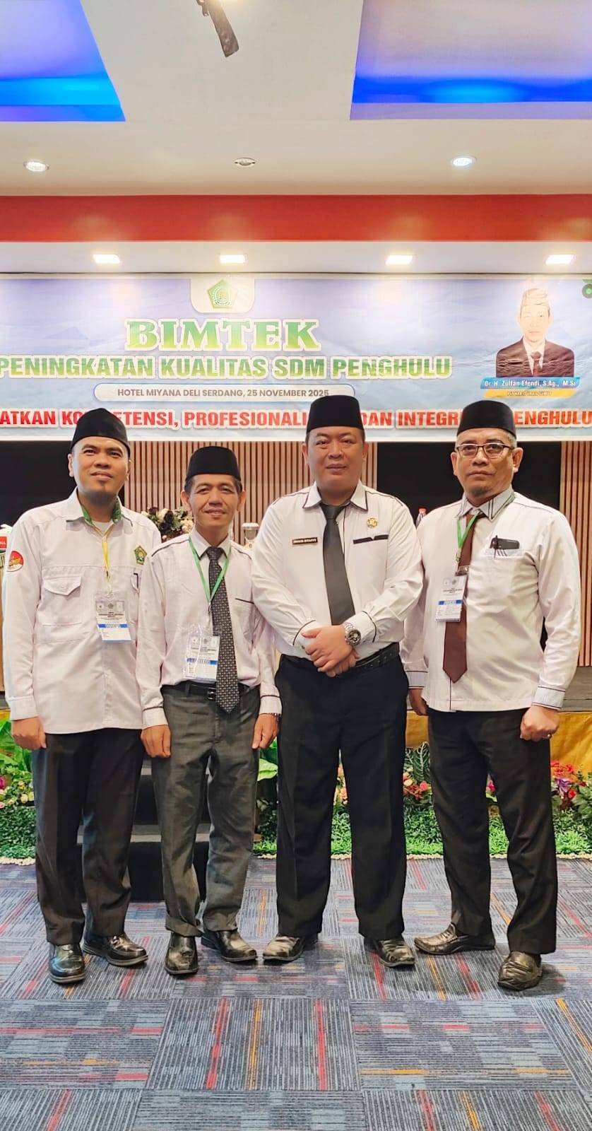 Kepala KUA Hamparan Perak Ikuti Bimtek Peningkatan Kualitas SDM Penghulu