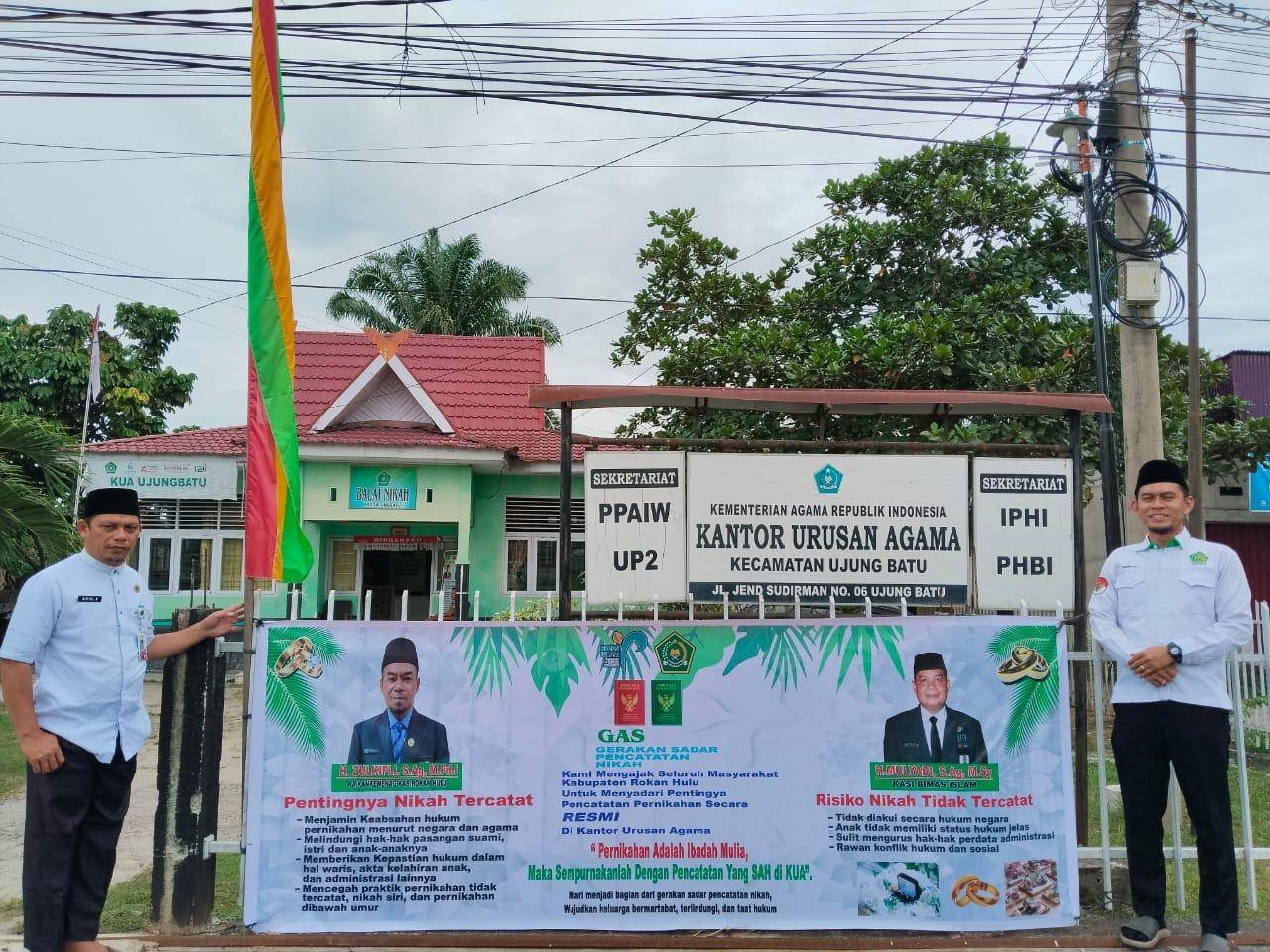 Tegaskan Pentingnya Nikah Resmi, KUA Ujung Batu Luncurkan Kampanye GAS0