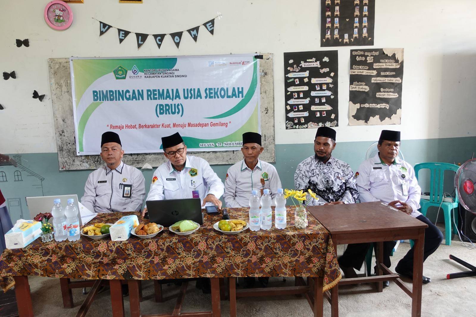 KUA Singingi Laksanakan Program Bimbingan Remaja Usia Sekolah (BRUS)