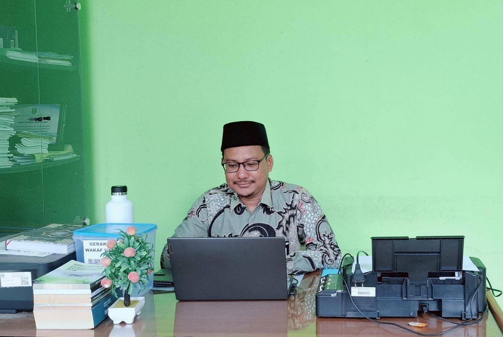 Plt. Kepala KUA Sungai Sembilan Ikuti Kegiatan PJJ Keluarga Sakinah