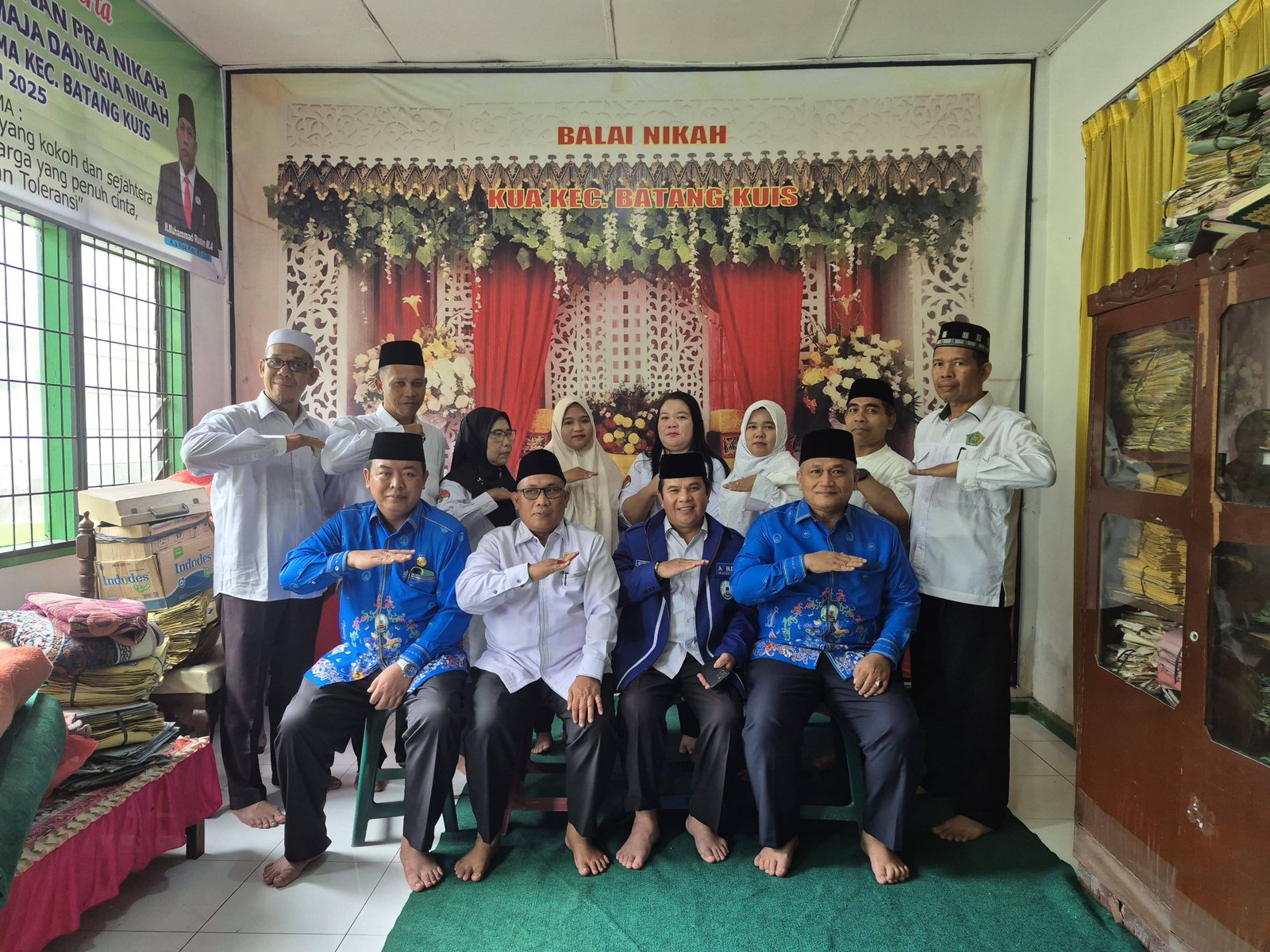 PW APRI Sumut Tinjau KUA Batang Kuis Pascabanjir, Tegaskan Pelayanan Tetap Prima