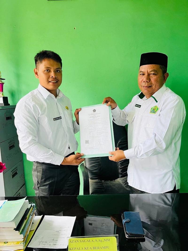 KUA Berampu Terima Kehadiran Pegawai PPPK Paruh Waktu, Dorong Penguatan Layanan Publik dan Administrasi Keagamaan