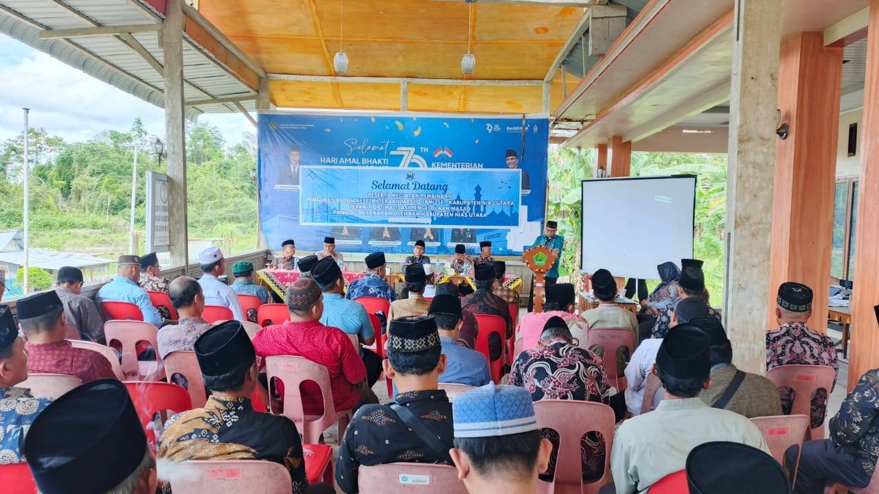 Ka. KUA Tuhemberua Hadiri Pembinaan BKM Nias Utara: Perkuat Optimalisasi Pengelolaan Masjid