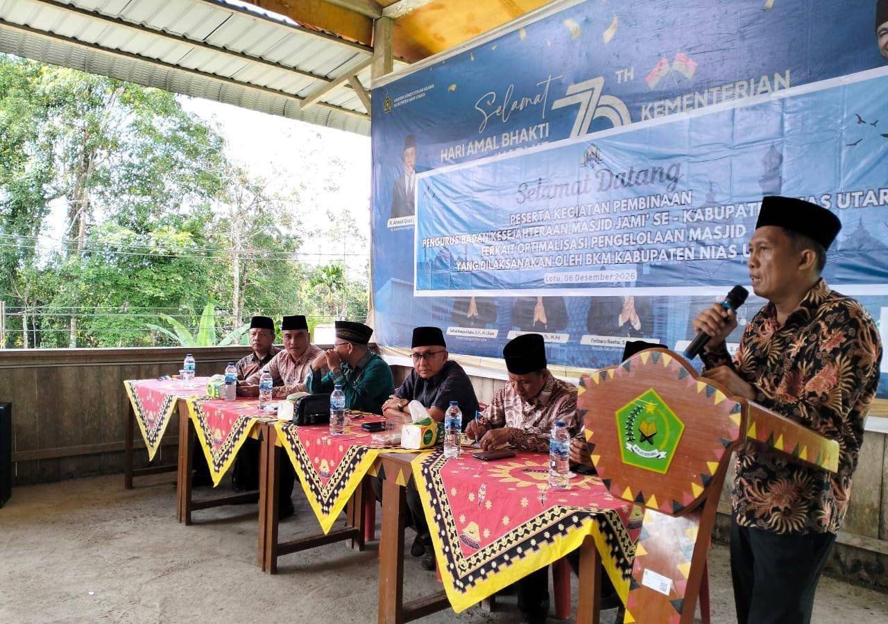 Pembinaan BKM se-Nias Utara: Kepala KUA Lahewa Dorong Optimalisasi Peran Masjid