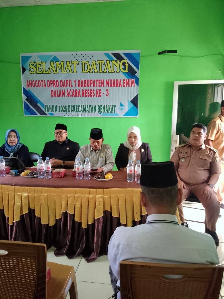 Kepala KUA Benakat Menghadiri Reses ke-3 DPRD Muara Enim 