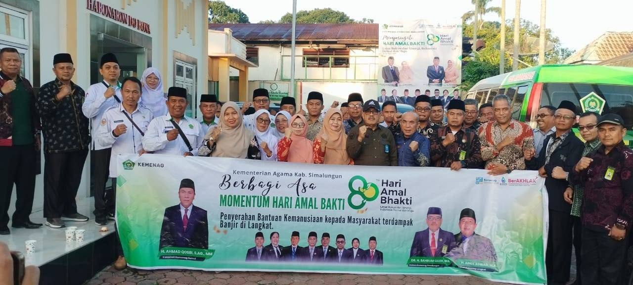 Ka. KUA Bosar Maligas Ikut serta Berbagi Asa Kemanusiaan di Wilayah Sumut