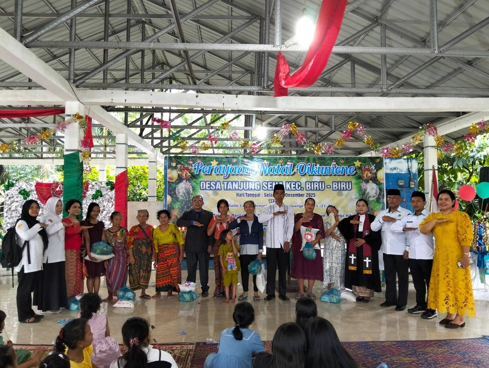 KUA Biru-Biru Hadiri Perayaan Natal Oikumene, Perkuat Implementasi Kampung Moderasi Beragama