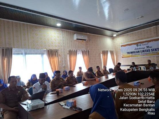 Kepala KUA Kec. Bantan Ikuti Lokakarya Mini Triwulan IV Puskesmas Selatbaru