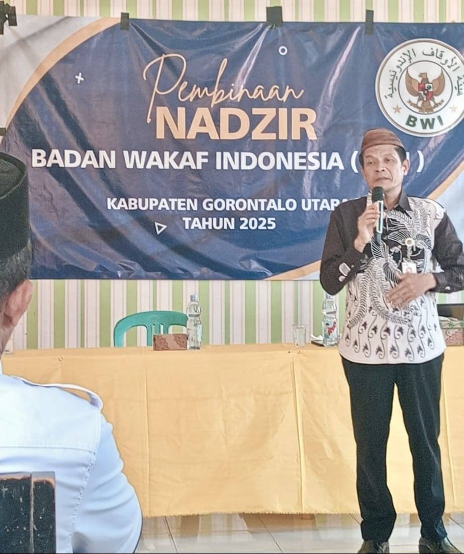 Pembinaan Nazhir di Gorontalo Utara: Marton Aburrahman Tekankan Pentingnya Tata Kelola Wakaf yang Profesional