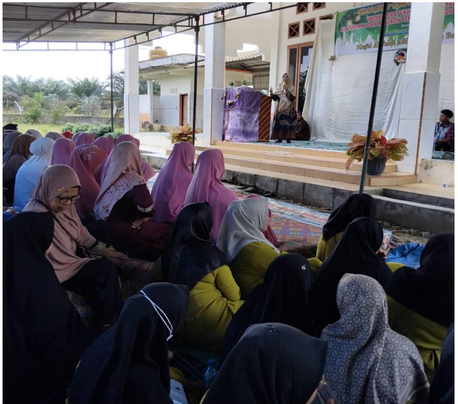 Staf dan PAI KUA Bosar Maligas Hadiri Wirid Akbar Kelurahan Bosar Maligas